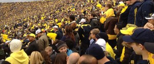 Sea of People. Photo taken at my first Michigan/Michigan State football game.