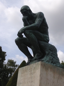 The Thinker, photo taken at Musee Rodin, Paris